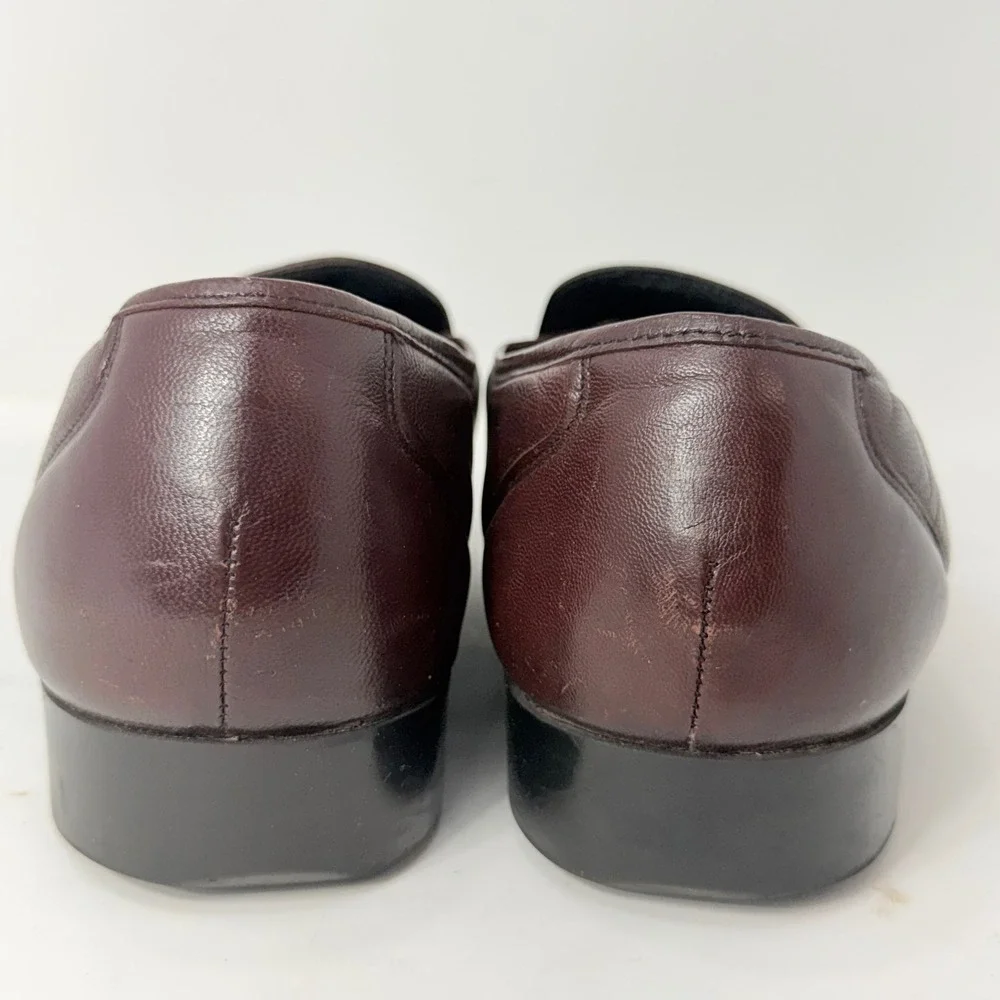 Florsheim Comfortech Mens Burgundy Leather Moc Toe Loafers 13 B 17088-05